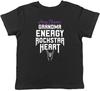 Camiseta Personalizada Coração Rockstar de Avó para Crianças Meninos Meninas Presente
