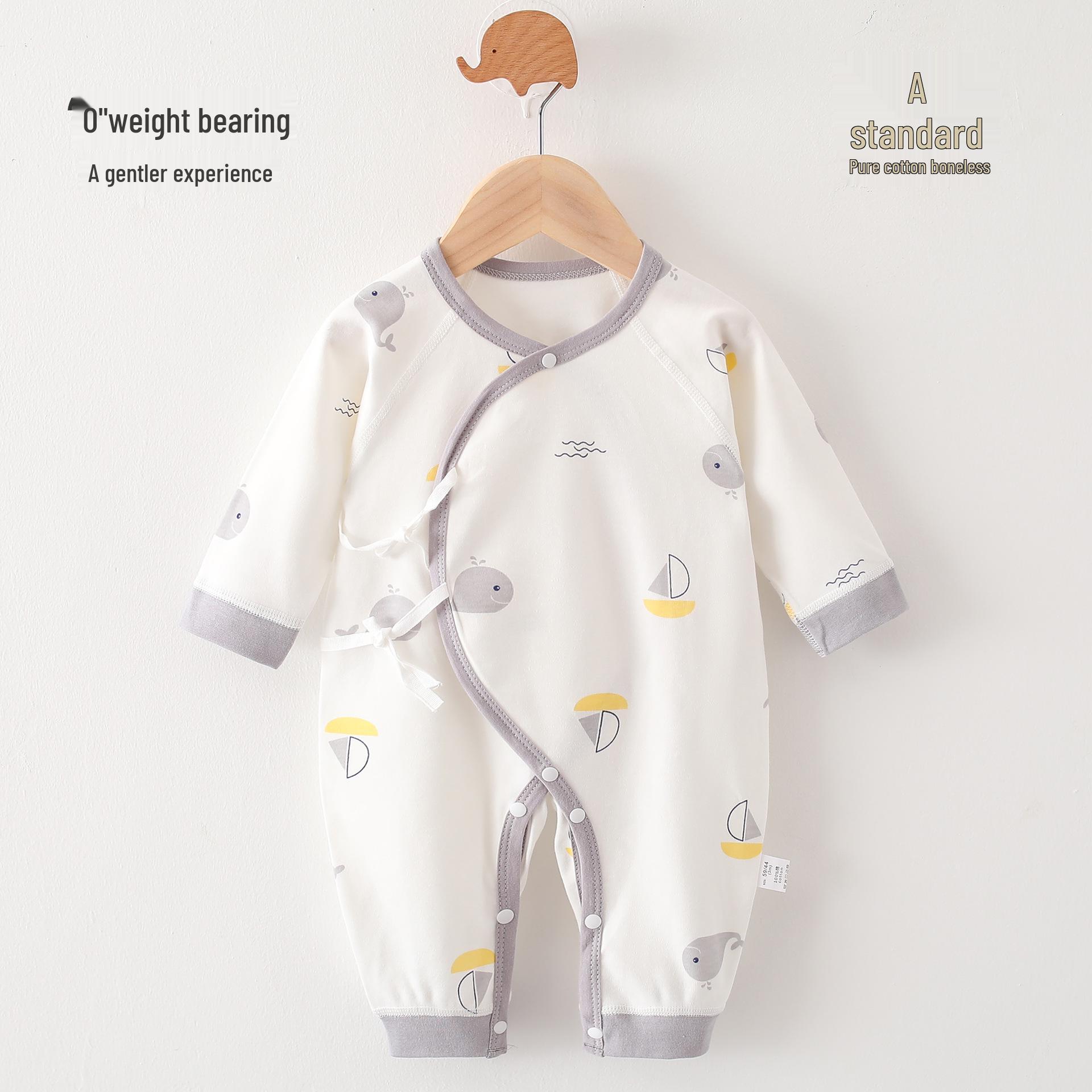 

Детская одежда Ромпер из чистого хлопка для новорожденных - Бесшовный, Пижама класса А, Осенне-зимне-весенний стиль для мальчиков и девочек. 52 cm