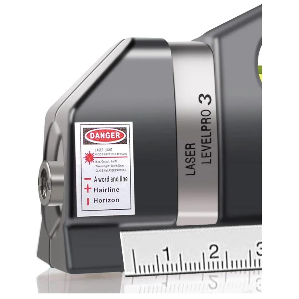 Ninth World 8FT/2.5m Laser Level Horizon Vertical Measure Aligner Standard And Metric Ruler Multipurpose Measure Level Laser