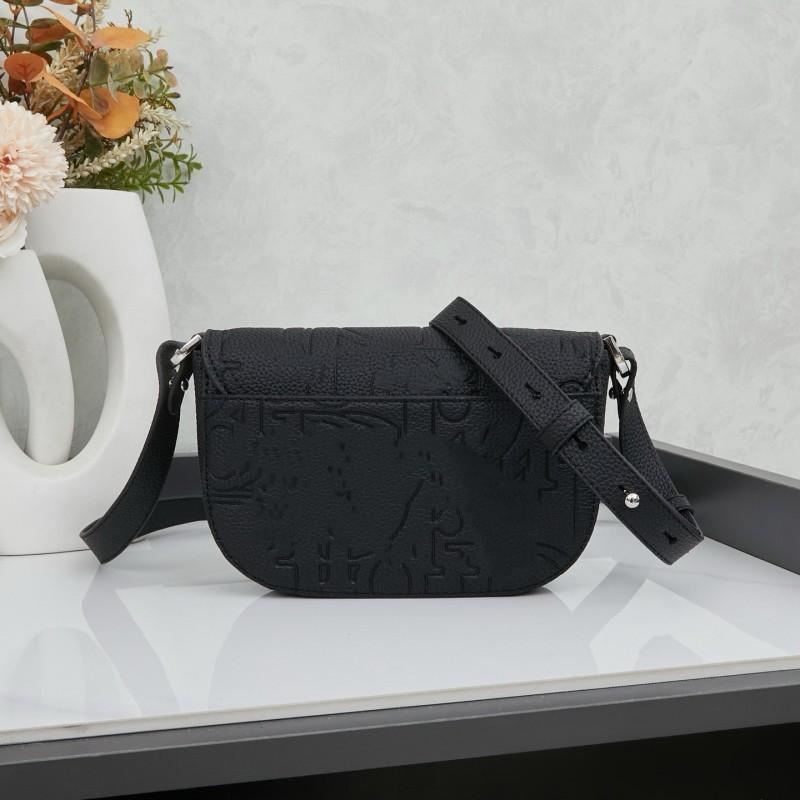 D Home Neue Herren-Satteltasche Rindsleder Briefträger Leinwand Muschelförmig Business Einzelschulter Crossbody