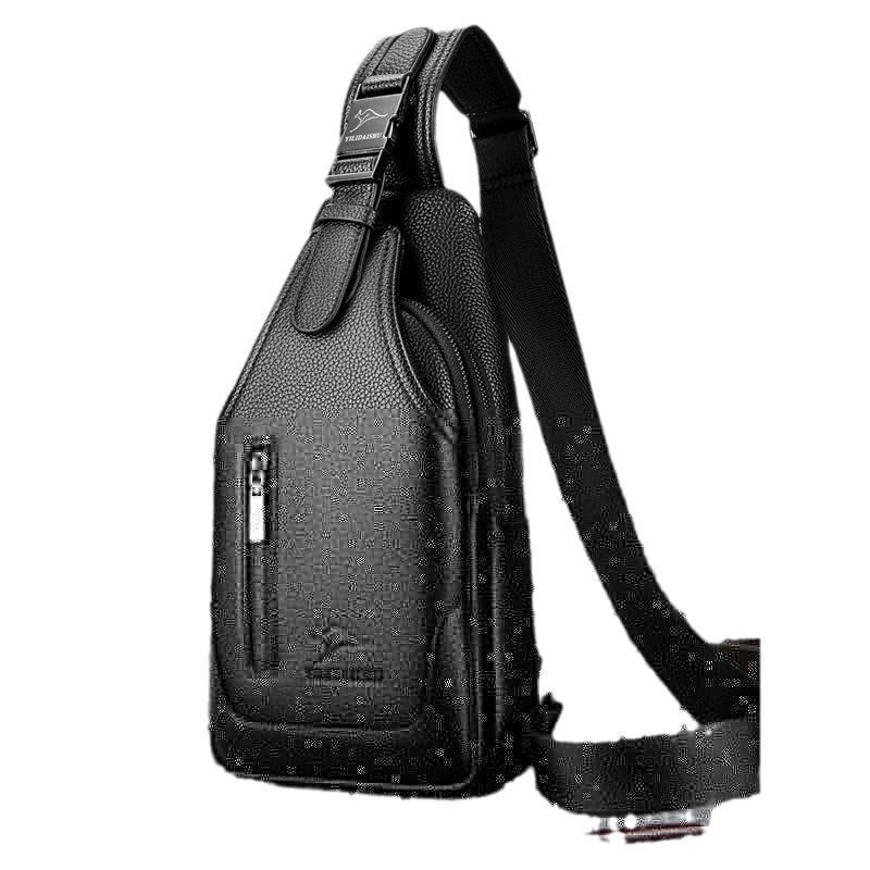 New Men's Chest Bag, Men's Shoulder Bag, Casual Crossbody Bag, Men's Bag, Multi-layer Men's Chest Anti-theft Backpack, Mobile Phone Bag