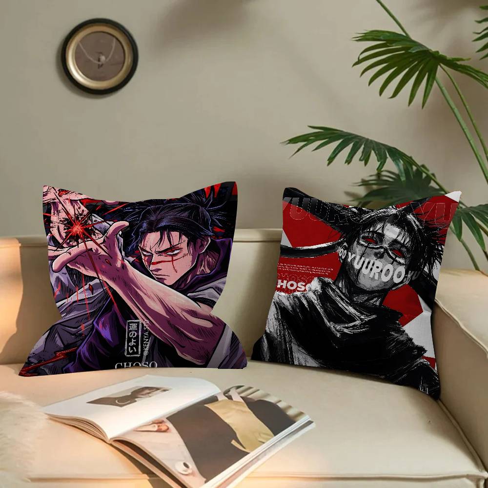 Choso J-Jujutsu K-Kaisen Anime Pillow Cushion Cover Pillowcase Living Room Sofa Home Decor Customized