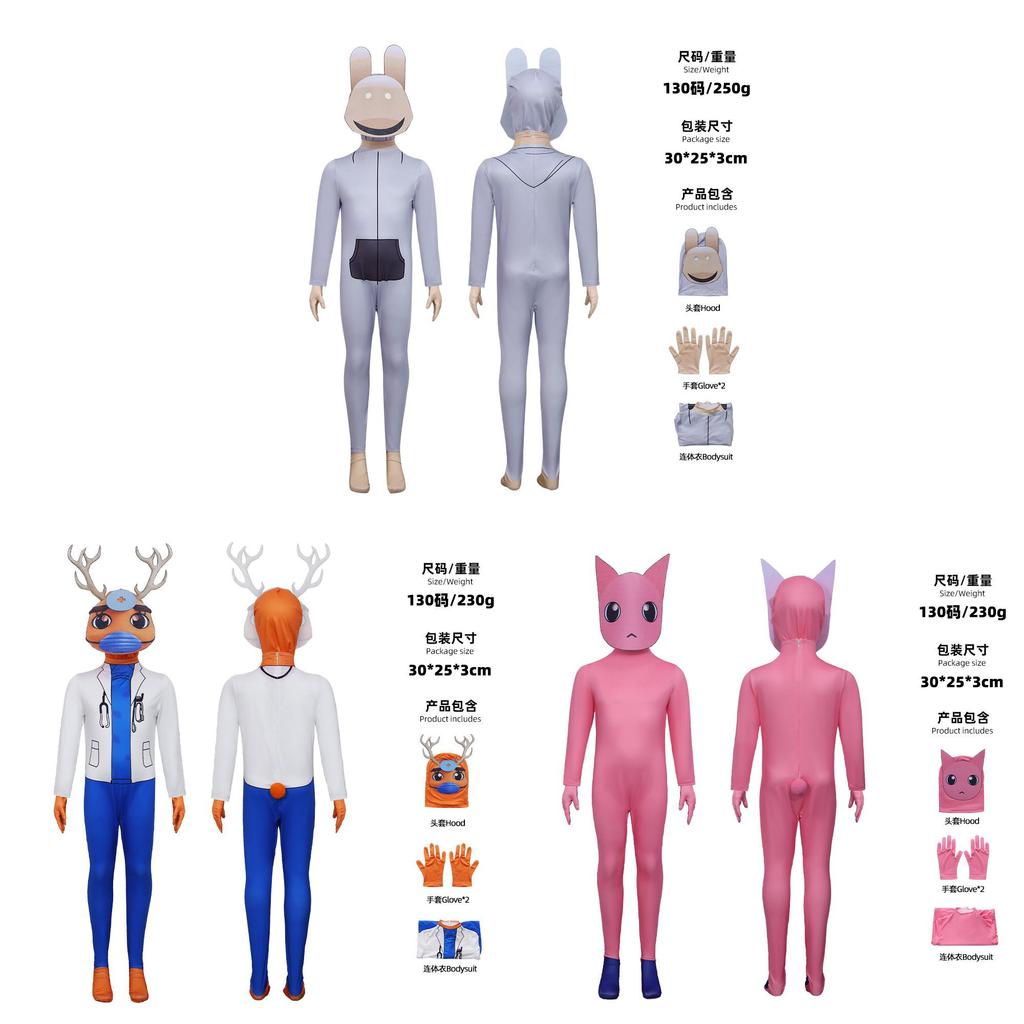 Animal Hospital Dr Harlow Fullbody Costume With Gloves And Mask For Role Play