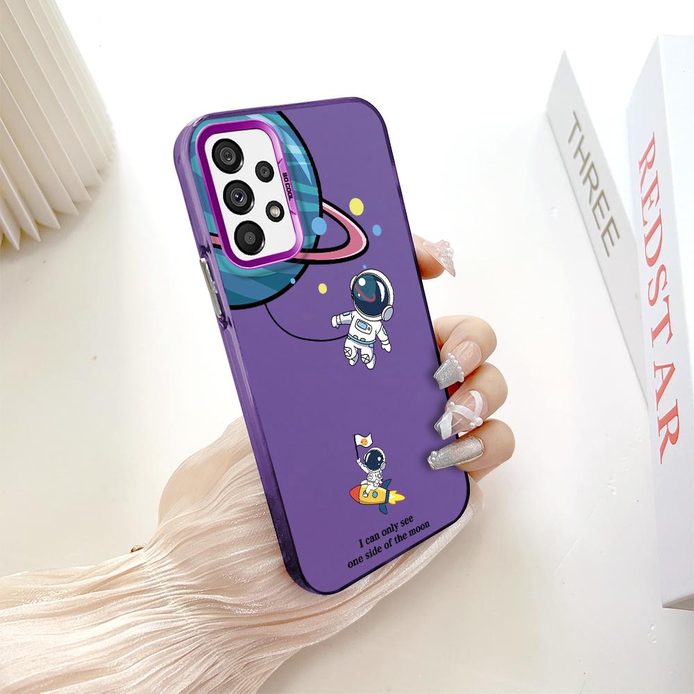 Dažytas raštas, spalvingas, dvipusis kietas korpusas, atsparus smūgiams, apsaugantis nuo kritimo telefono korpusas, skirtas Samsung