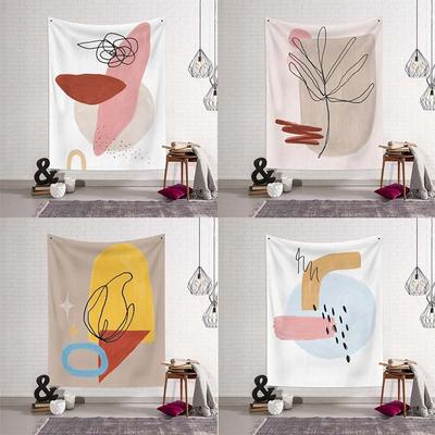 Abstract Simple Light Color Pattern Tapestry Bedroom Living Room Tapestry Home Wall Decoration Tapestry
