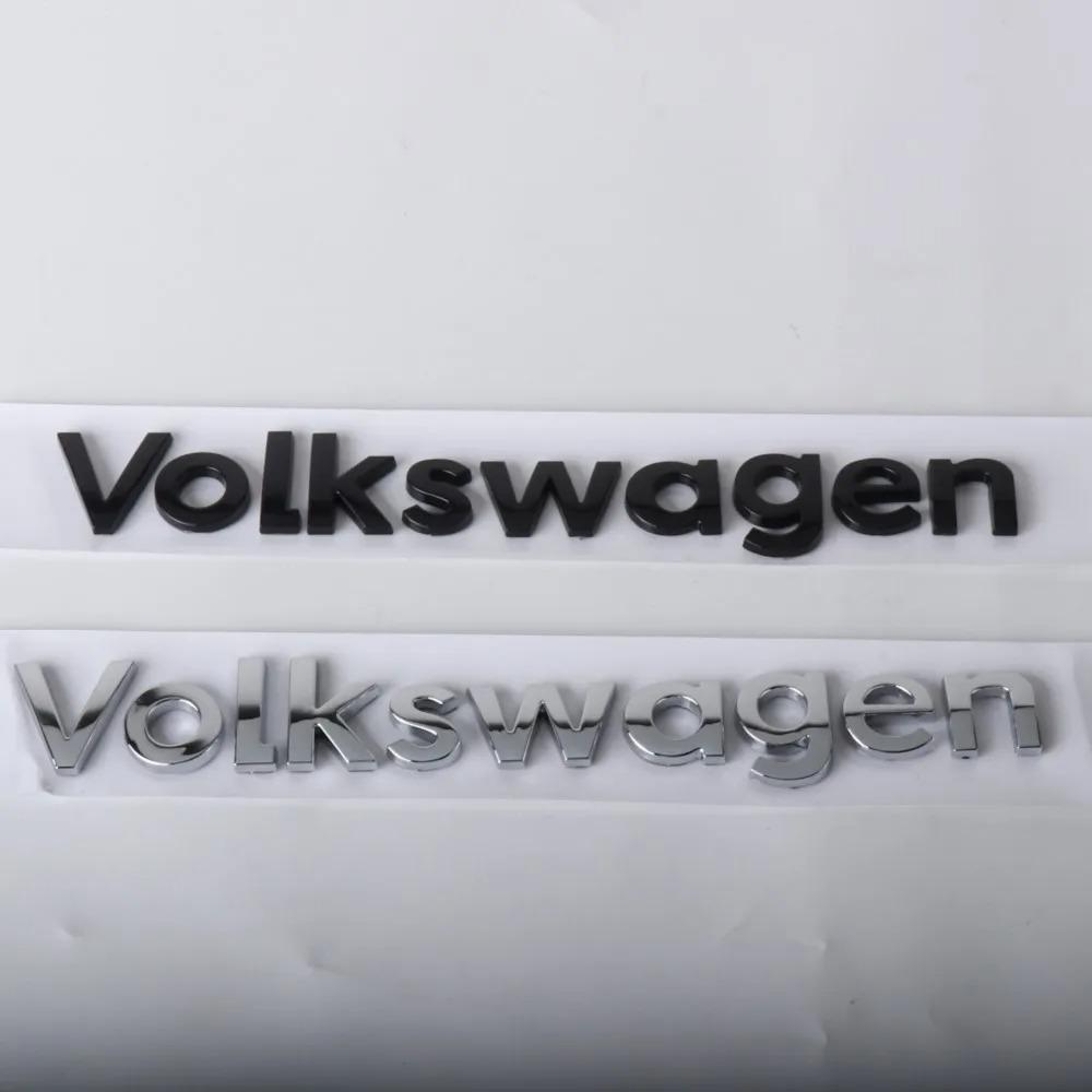 FD06-Emblems 3D Car Body Tail Trunk Decoration Letter Emblem Sticker For Volkswagen VW Golf Passat Polo Tiguan Jetta Caddy T-ROC