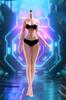 Scale Female Armored Super Flexible Seamless Female Figure Narrow and Large Miniature Action Figure Doll 1/6 Body, 12-inch, Body, Slender, Voluptuous,