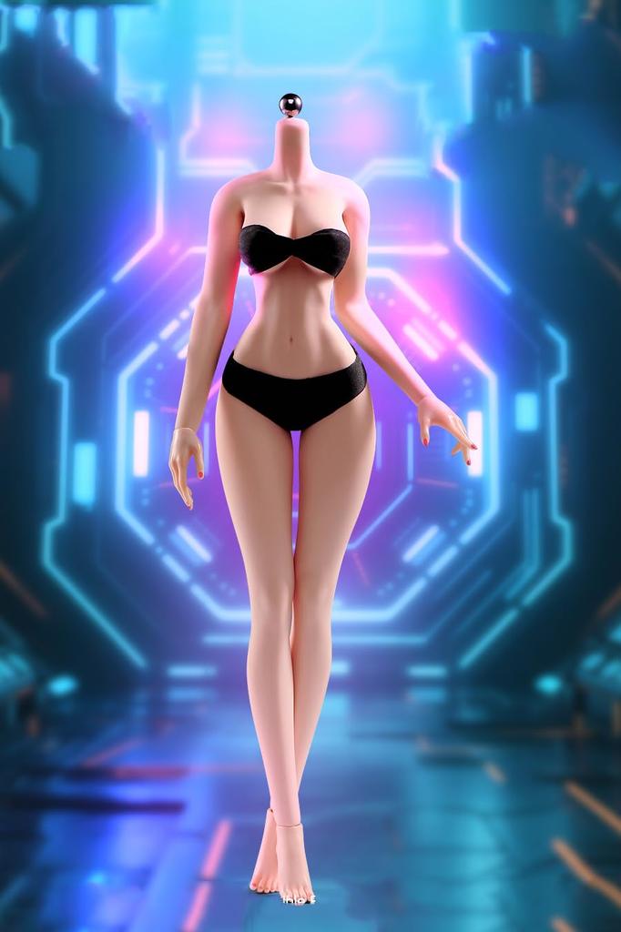 Scale Female Armored Super Flexible Seamless Female Figure Narrow and Large Miniature Action Figure Doll 1/6 Body, 12-inch, Body, Slender, Voluptuous,