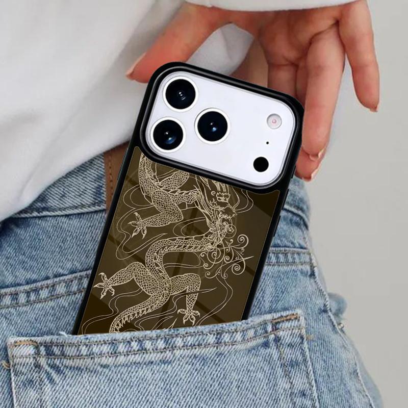 Legendary Chinese Dragon Phone Case for iPhone 17ProMax 12 13 14 15 16e 17 Pro Max Plus Air Cover