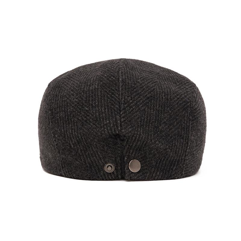 Forward Cap Men's Autumn Winter Warm Retro Beret British Newsboy Cap