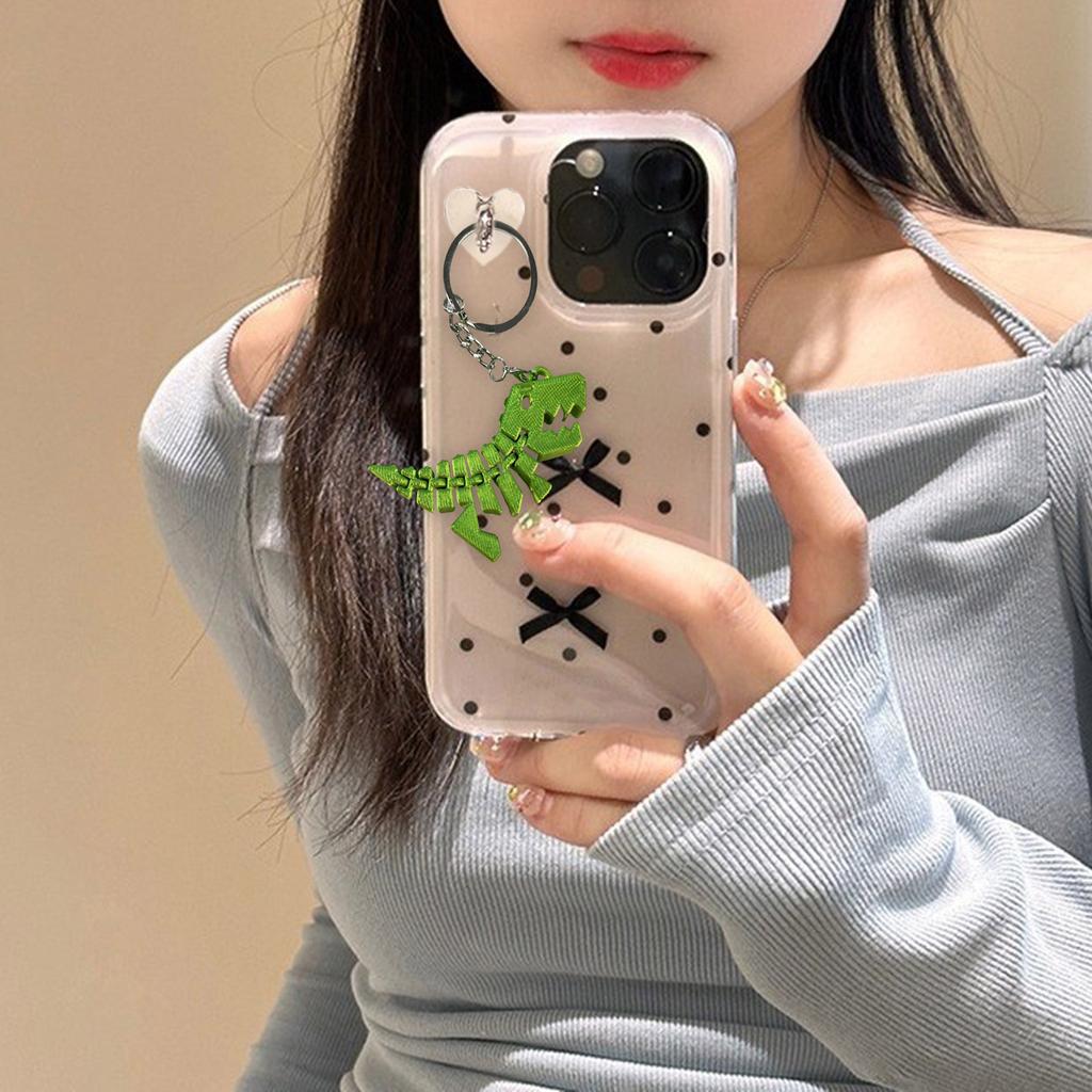 Brelok z dinozaurem drukowany 3D Wszechstronny brelok z dinozaurem 3D Zawieszka Urok Odpowiedni do dekoracji domu lub biura