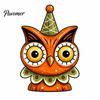 Rustic Style Ornament Set Wooden Halloween Ornaments, Retro Desktop Decorations for Home Table Tiered Decor Tray Decor, Pumpkin/Black Cat/Ghost/Bat