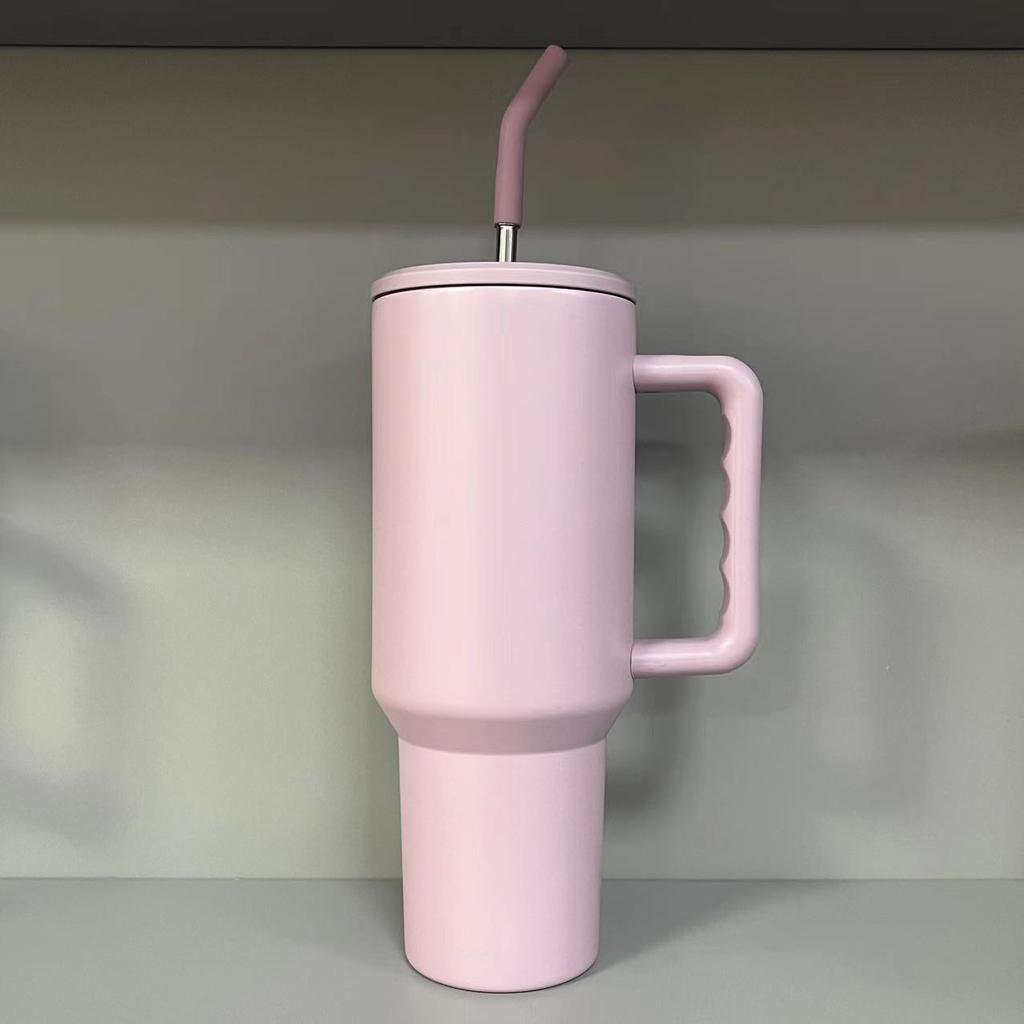 Stainless Steel Large Capacity Car Ice Cream Cup 304 Insulated Cup Cold Straw Cup