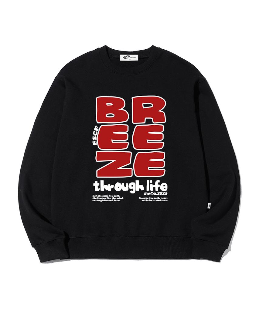ESCAPEFROM Breeze Print Sweatshirt Black