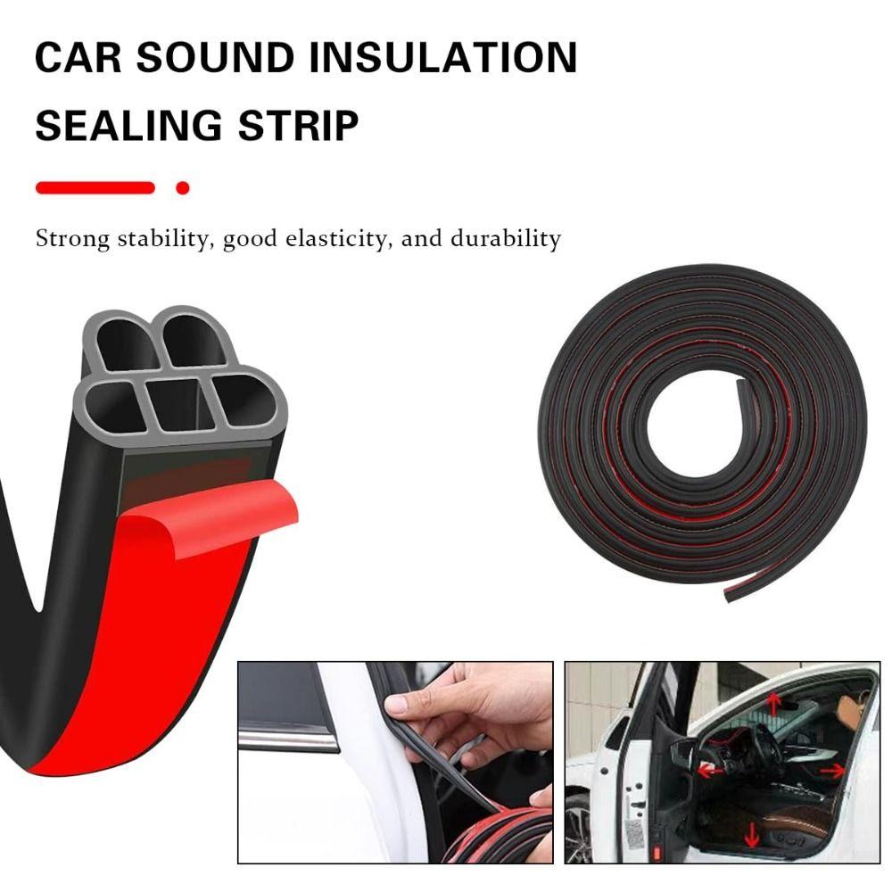 3-Layer Car Door Seal 5M Trunk Seal Durable Car Weather Stripping  Automobiles