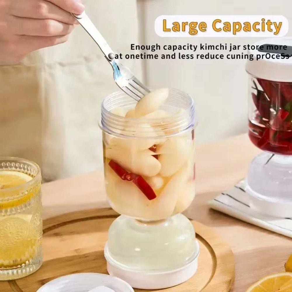 

Hourglass Type Pickle Vegetable Jar Food Filter Container For Storing Pickles