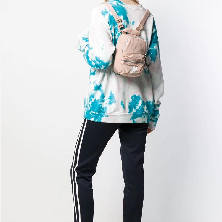 Adidas Originals Classic Mini Logo Sports Casual Backpack Unisex Backpack Pink ED5870