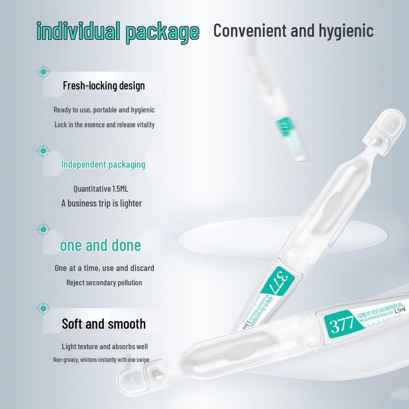 Huaji Whitening Essence: Niacinamide & Hyaluronic Acid for Freckle Removal, Lightening, and Hydrating.