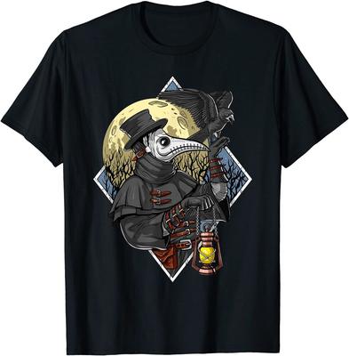Plague Doctor Steampunk Raven Medieval Fantasy Gothic Unisex T-Shirt