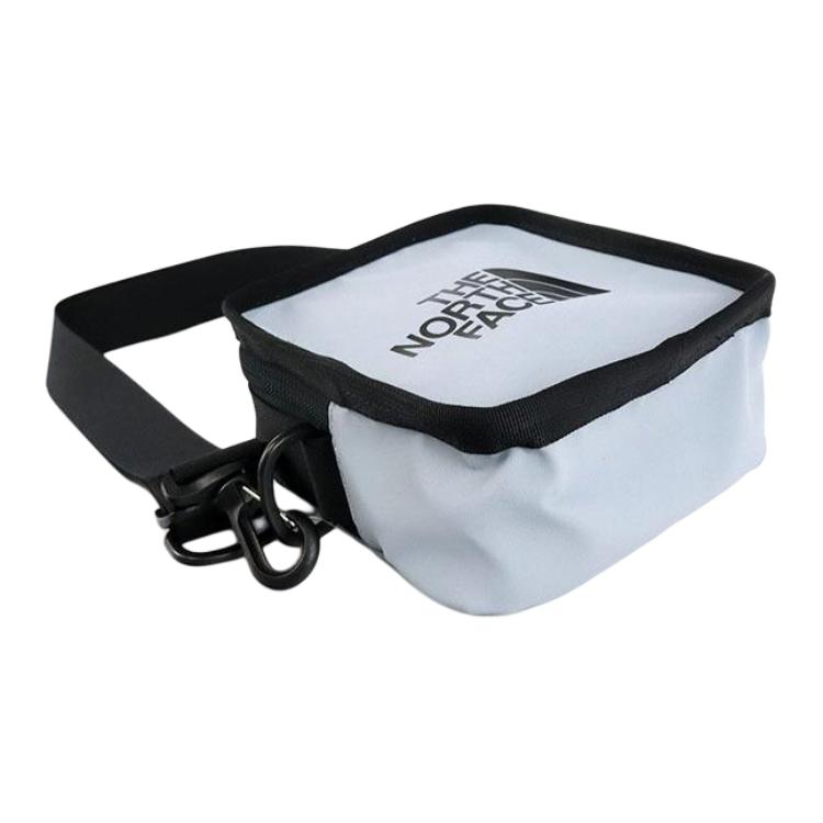 The North Face Large Logo Zipper Shoulder Crossbody Bag Outdoor Bag Unisex bags Gray NF0A3VWS-0JS