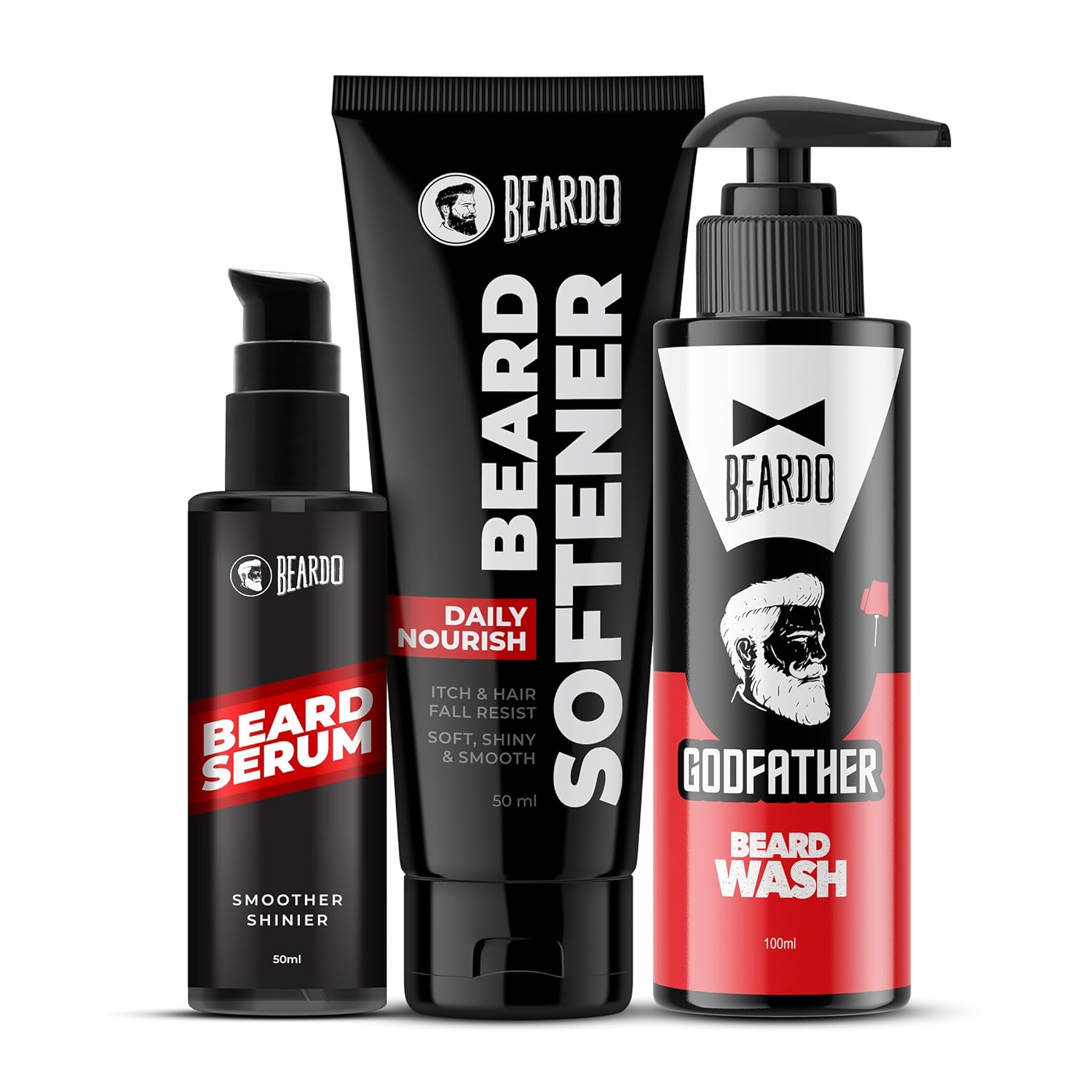 

Beardo Beard Care Kit With Serum 50 ml Softener 50 g And Beard Wash 100 ml For Soft Smooth Nourished Beard Grooming Set