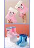 Children's Waterproof Non-slip Rain Boots for Kindergarten - Cute and Comfy with Velvet Lining