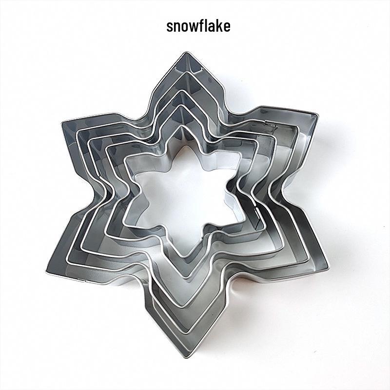 

Набор из 5 рождественских формочек для печенья из нержавеющей стали: Пряничный человечек и другие