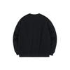 Anta Lifestyle Series Solid Color Crew Neck Pullover Long Sleeve Sweatshirt Unisex Sweatshirt Black 972348710-6