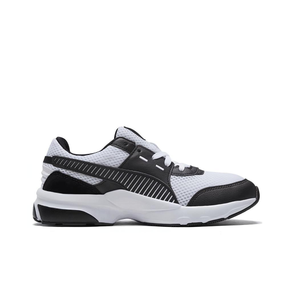 Puma Future Runner Bequeme Sport-Lederstoff Stoßdämpfung Low Top Lässige Laufschuhe Unisex Sneaker Schwarz Weiß 369502-04