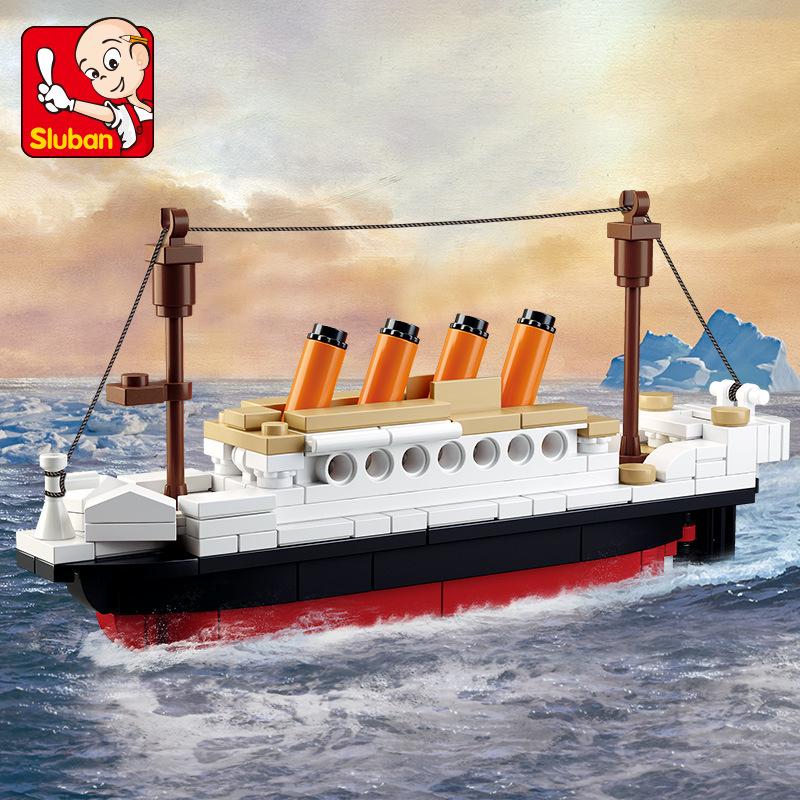 Xiao Luban 0576 Mini Titanic Cruise Ship Building Blocks Set Interlocking