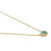 Vendome Aoyama Necklace K18 Yellow Gold Emerald Diamond Circle AGVN611940EM [Official]