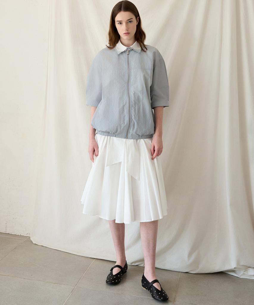 Mitte Layer Collor Blouson_Light Blue