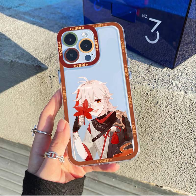 Genshin Impact Kaedehara Kazuha Phone Case for iPhone 11 12 13 Mini Pro Max 14 Pro Max Case Shell