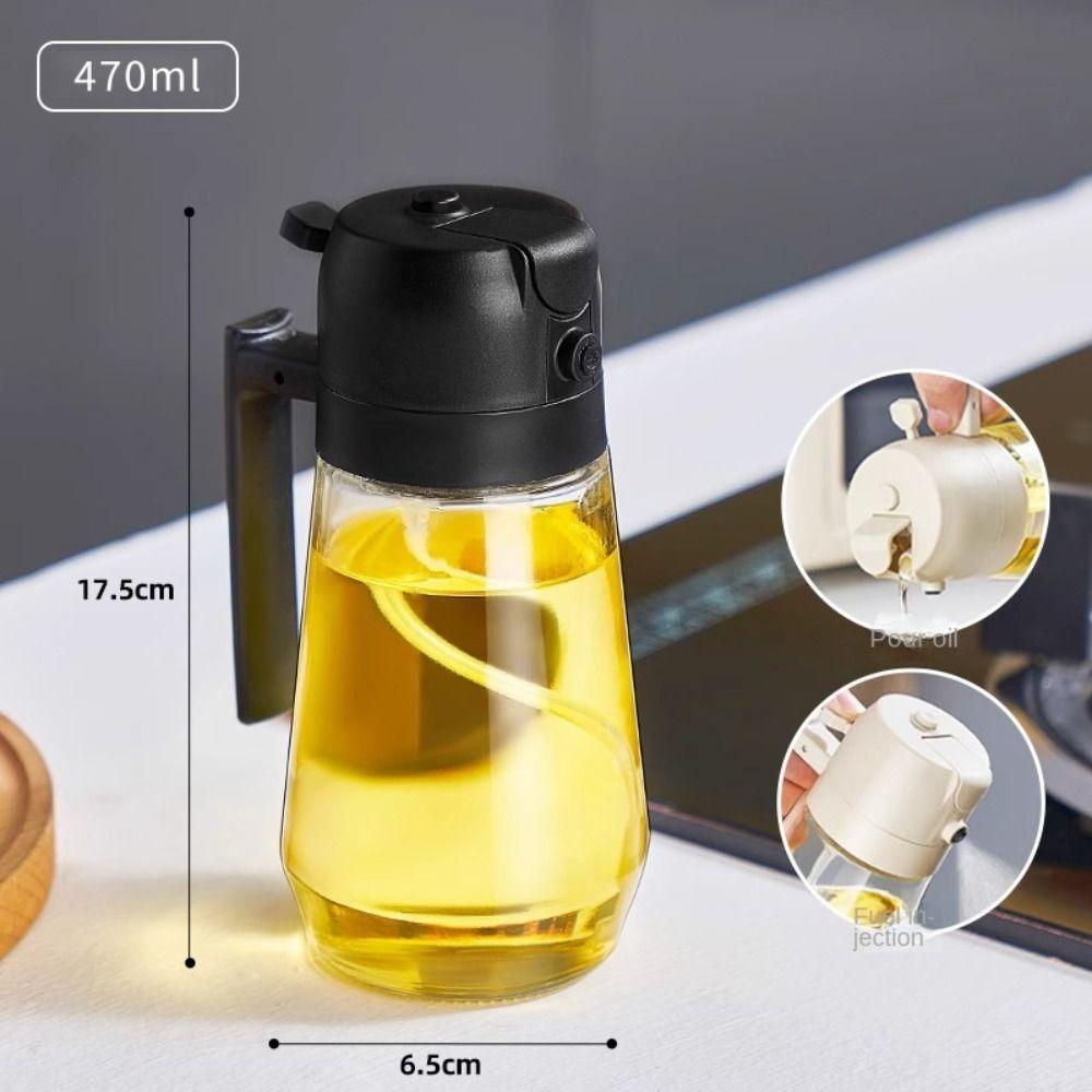 470ML Large-capacity Oil Control Bottle Automatically Presses Olive Oil Sprayer Dispenser