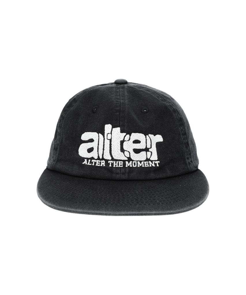 ALTER STUDIO Washed Volume Logo Cap_Charcoal