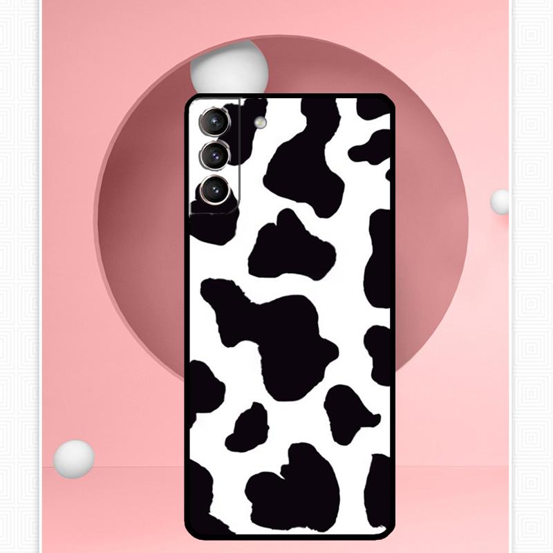 Cow Print Case For Samsung Galaxy S24 S23 Ultra S22 S20 FE S21 FE Note 10 20 S8 S9 S10 Plus Cover