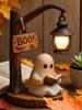 Niedliche Geist Leselampe 3D LED Nachtlicht Gruselig Niedliches Schreibtischlicht für Schlafzimmer Arbeitszimmer Halloween Heimdeko Buchliebhaber Geschenke