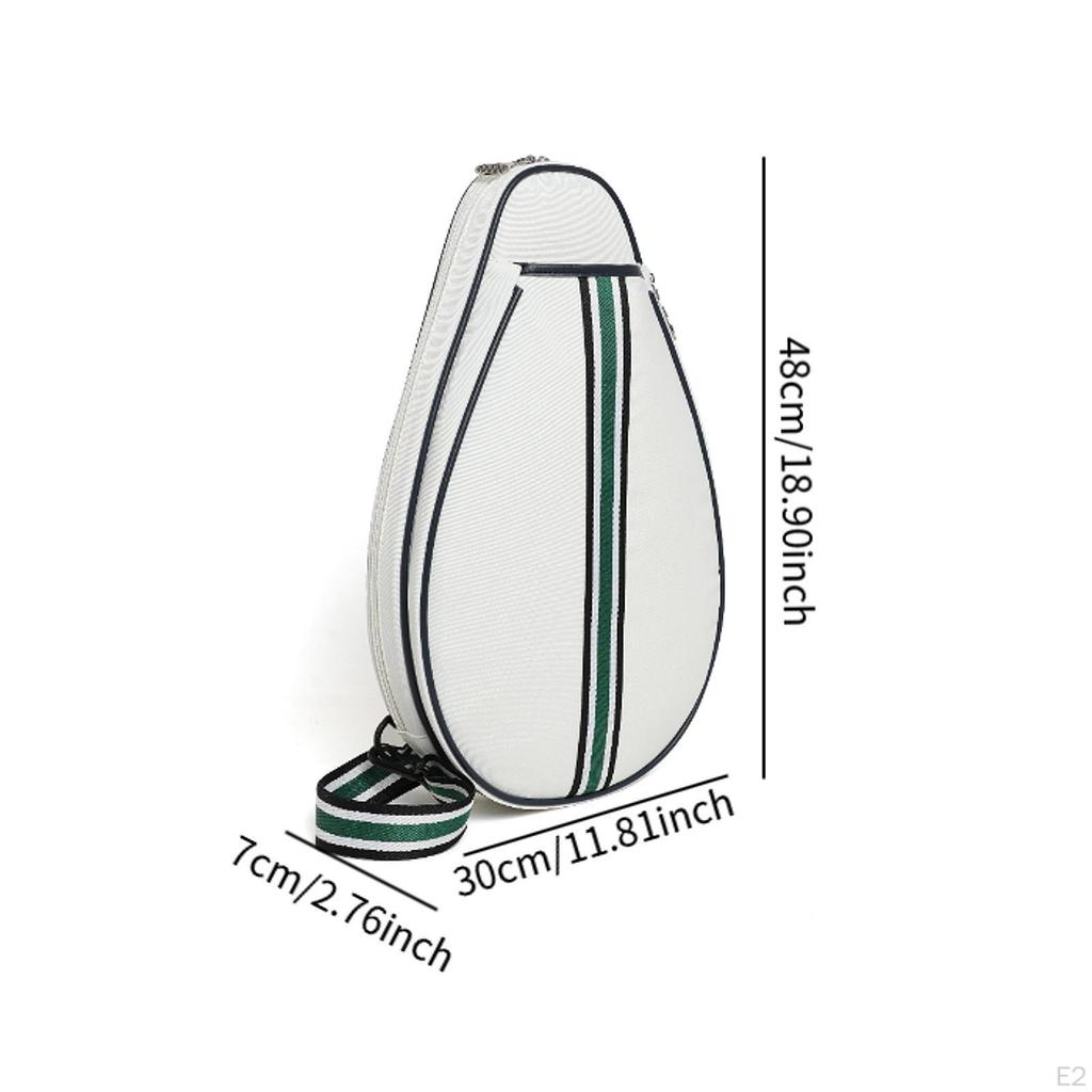 Badminton Paddle Carrier with Zipper, Crossbody