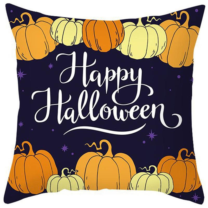 New Halloween Pillow Cover Home Decoration Spoof Pumpkin Sofa Waist Cushion Cushion Cover Pillow Cover