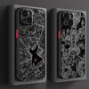 Matte Phone Cover Case for iPhone 14 12 11 X 15 Plus 13 Mini 16 Pro Max XR Cool Anime Characters