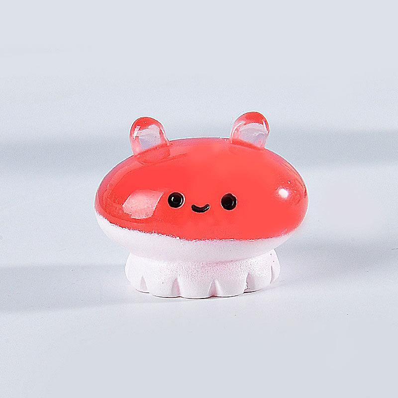 Miniaturas de animales marinos de resina luminosa en la oscuridad, adorno en miniatura para pecera, jardín, casa de muñecas, accesorios