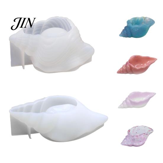 Coastal Decor Mold Conch Seashell Silicone Mold, 3D Sea Shell Candle Soap for Plaster Resin Casting Epoxy, Easy Demold Flexible Molds Jewelry
