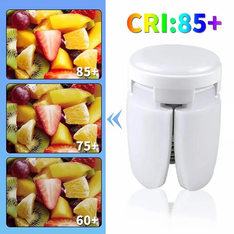 Led Garage Lights,Deformable Daylight, Workshop Lamps,Bright Basement Lamp With 5 Deformable Panels