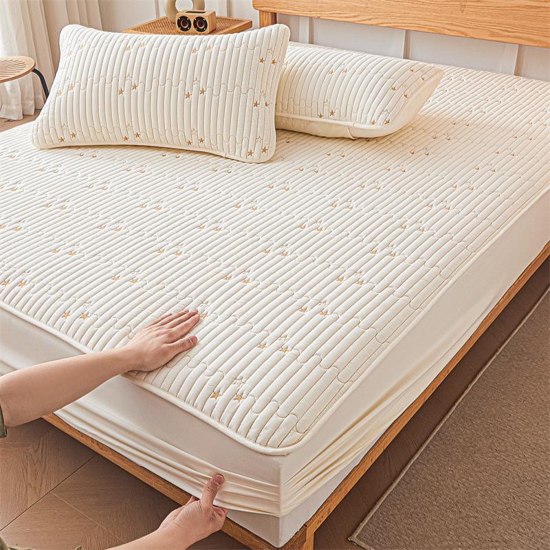 Class A Padded Mattress Three-piece Set Children's Waterproof Urine-proof Mattress Cover Single-piece Simmons Mattress Protective Cover Dust Cover