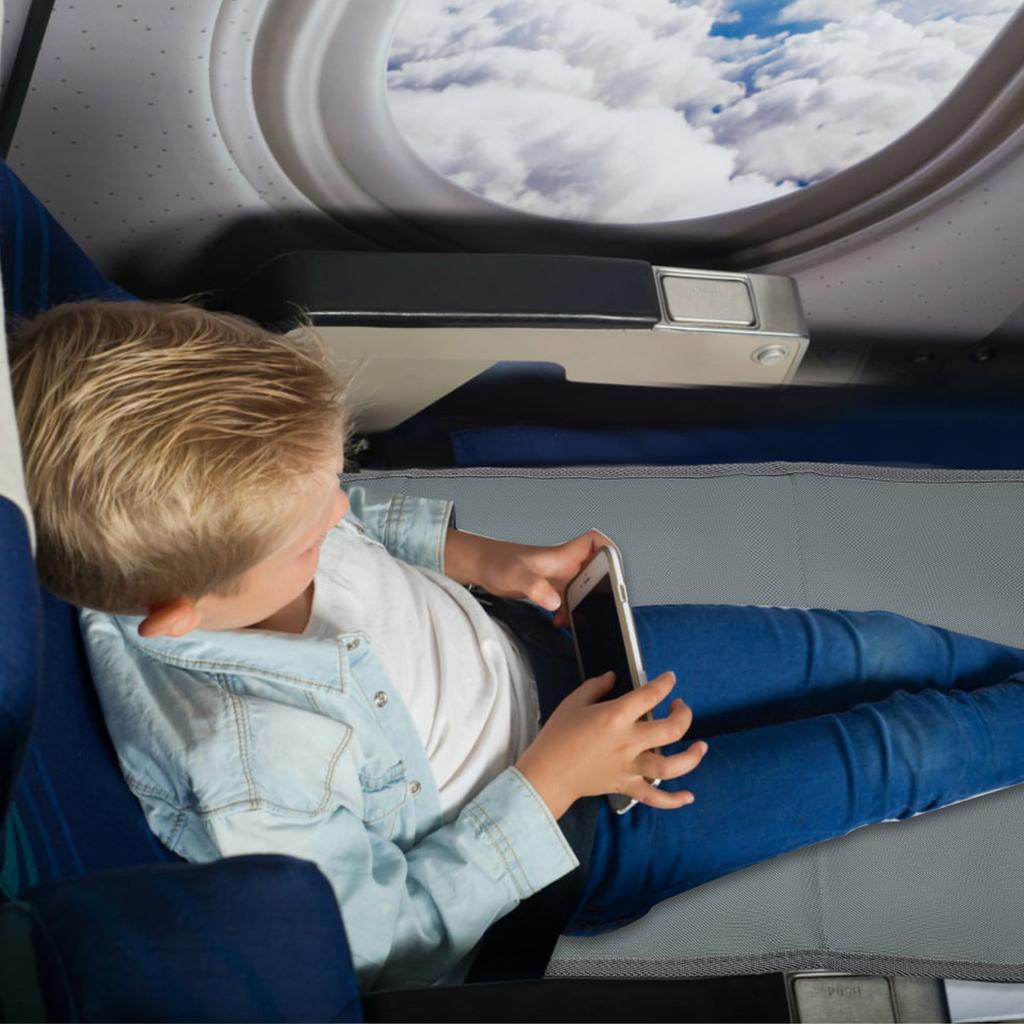 Kids Travel Airplane Bed Baby Pedals Bed Portable Travel Foot Rest Hammock Kids Bed Airplane Seat Extender Leg Rest For