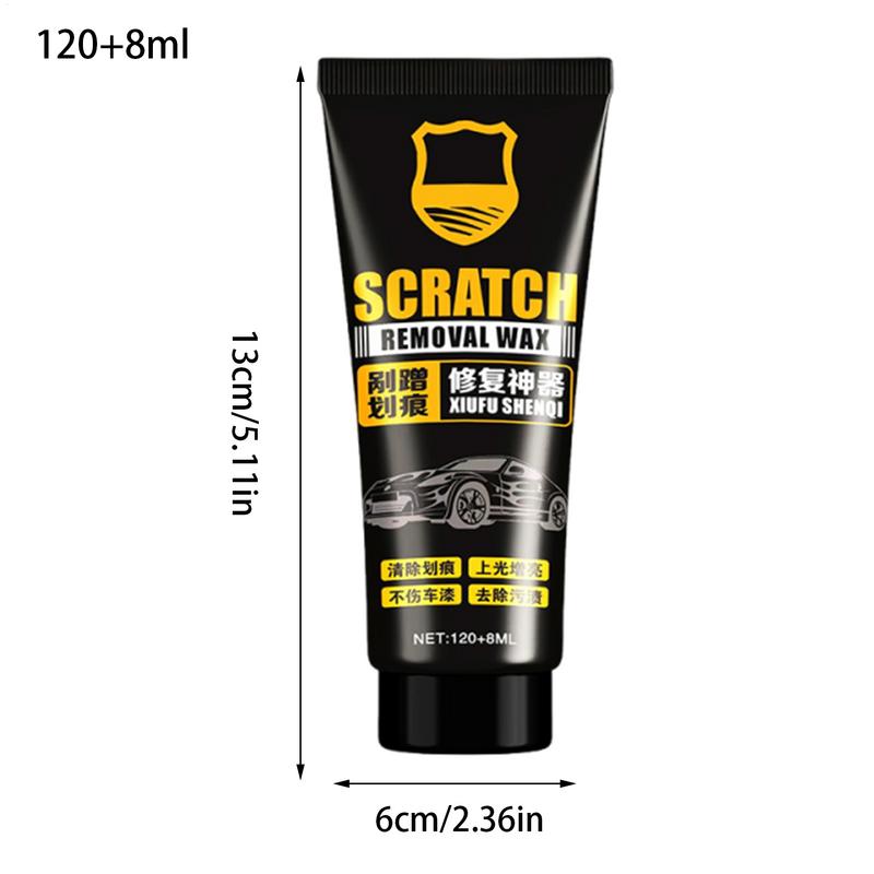 Car Scratch Remover Wax Paint Scratch Removal Wax Polishing Paste Sponge and Towel Included Sun Protection Automotive 120+8ml