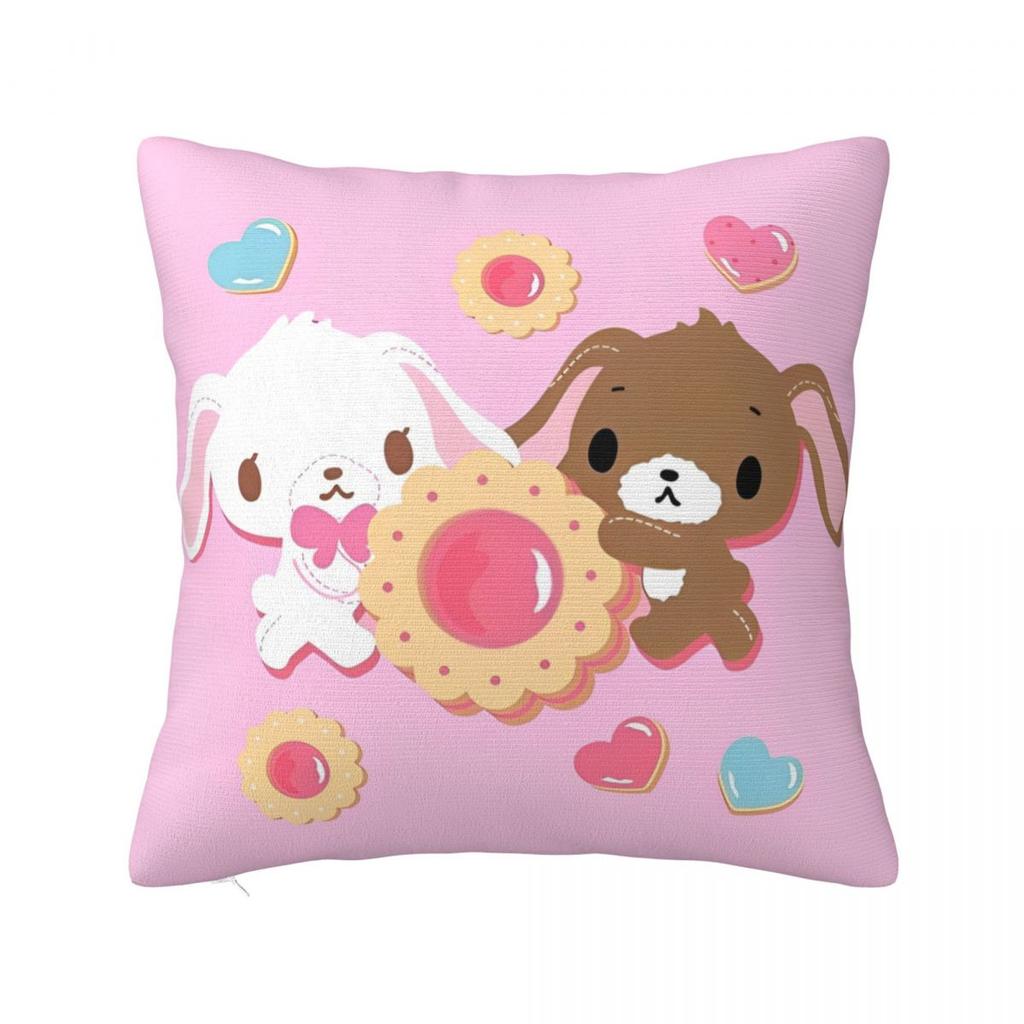 Cute Sugarbunnies Square Pillow Cases Sugar Rabbit Cushion Covers Awesome Decor Pillowcover for Car 45*45cm