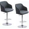 Dining Chair Covers Slipcover with Armrest Curved Back Accent Kitchen Chair Slipcover Modern Arc Shaped Armrest Counter Height Bar Stools Covers Back