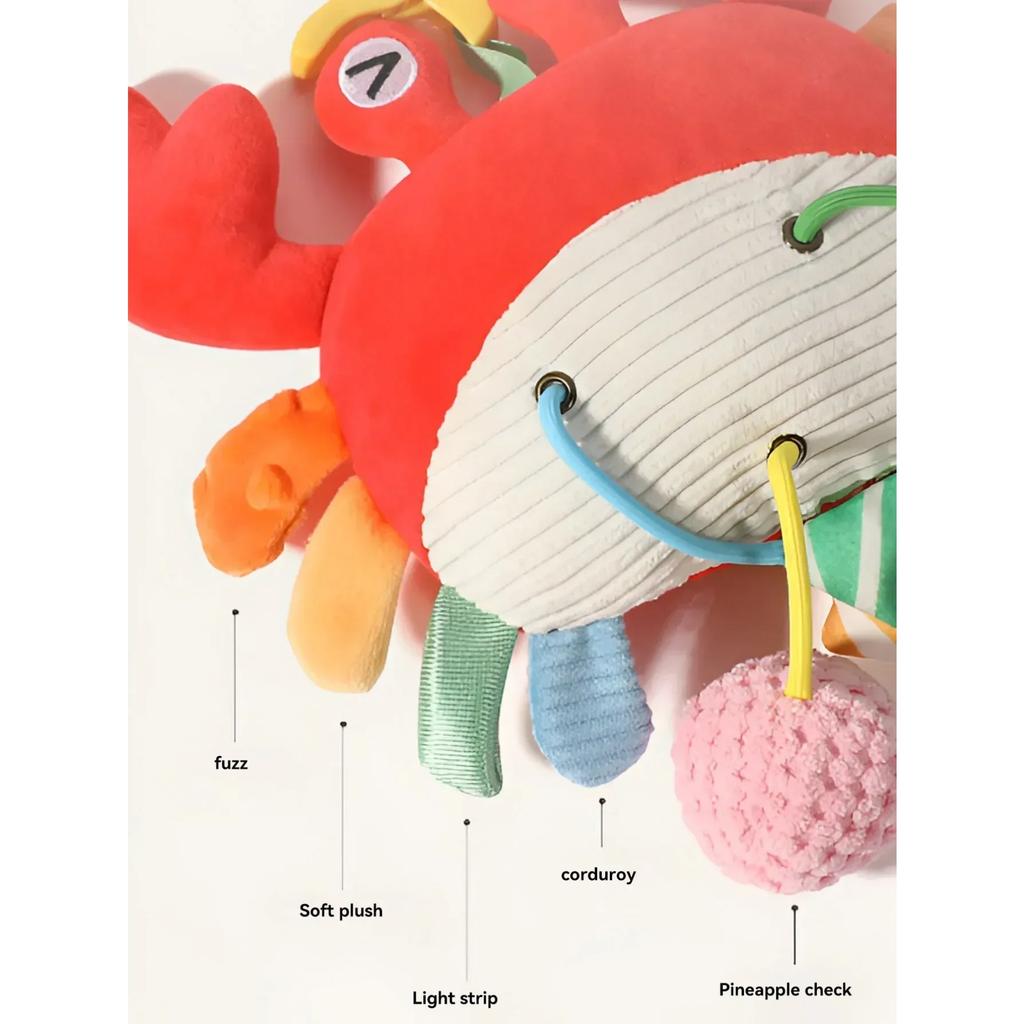 New Baby Bed Hanging Drawstring Toy Newborn Baby Stroller Toy Cute Animal Educational Toys Hand Grip Plush Bebe Fun Bedtime Toys