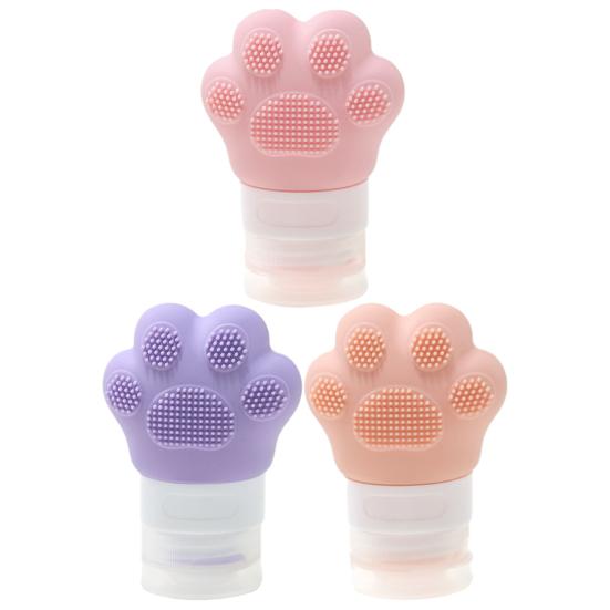 3 Stück Silikon Reiseflasche Auslaufsicher Duschgel Shampoo Lotion Conditioner Nachfüllbare Quetschflasche Wiederverwendbarer Leerer Toilettenartikelbehälter